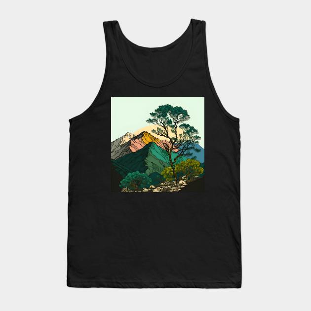 Landscape Forest Mountains Nature Tank Top by UniqueMe